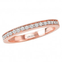 18k Rose Gold Diamond Wedding Band