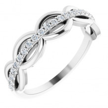 14K White 1/5 CTW Diamond Anniversary Band - 123921600P