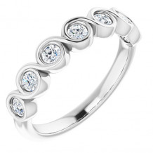 14K White 3/8 CTW Diamond Anniversary Band - 1235946029P