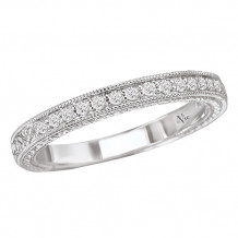 14k White Gold Diamond Wedding Band