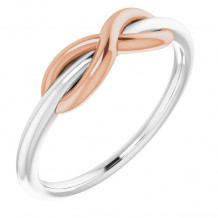 14K White & Rose Infinity-Style Ring - 51749105P