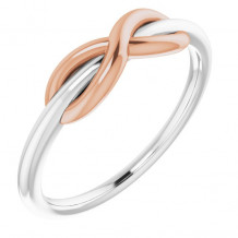 14K White & Rose Infinity-Style Ring - 51749105P