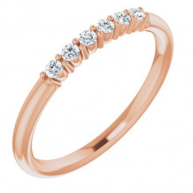 14K Rose 1/8 CTW Diamond Stackable Ring - 123288602P