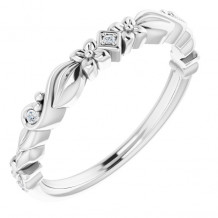 14K White .03 CTW Diamond Anniversary Band - 123692604P