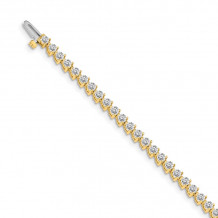 Quality Gold 14k Yellow Gold diamond Tennis Bracelet - X2839