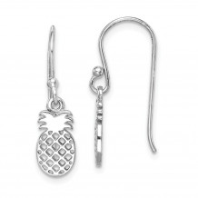 Quality Gold Sterling Silver Rhodium-plated Pineapple Dangle Earring - QE15002