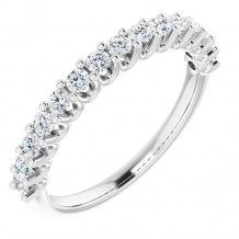 14K White 1/2 CTW Diamond Anniversary Band - 12318060000P