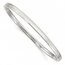 Quality Gold Sterling Silver 4.00mm Bangle Bracelet - QB122