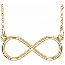 14K Yellow Infinity-Inspired 18 Necklace - 857821001P