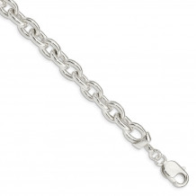 Quality Gold Sterling Silver Fancy Link Bracelet - QG1553-7.5