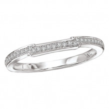 14k White Gold Diamond Wedding Band