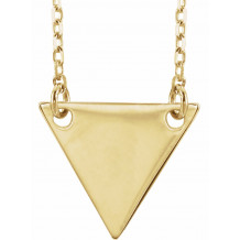 14K Yellow Geometric 18 Necklace - 86560106P