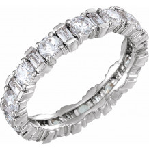 14K White 2 1/6 CTW Diamond Eternity Band - 653072601P