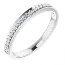 14K White 1/8 CTW Diamond Anniversary Band - 1227306000P