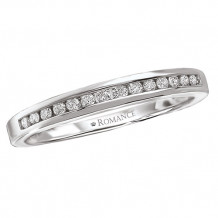 14k White Gold Diamond Wedding Band