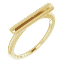 14K Yellow Bar Ring - 651823100P