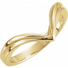 14K Yellow V-Shape Fashion Ring - 50016145857P