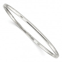 Quality Gold Sterling Silver 3.25mm Bangle Bracelet - QB117