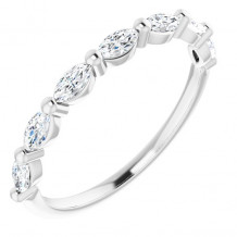 14K White 1/2 CTW Diamond Anniversary Band - 1236026009P