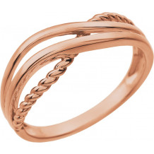 14K Rose Criss-Cross Ring - 861531002P