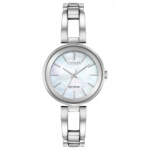 CITIZEN Eco-Drive Quartz Axiom Ladies Watch Stainless Steel - EM0630-51D-