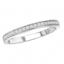 14k White Gold Diamond Wedding Band