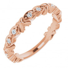 14K Rose 1/6 CTW Diamond Anniversary Band - 123263602P