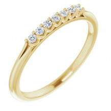 14K Yellow 1/10 CTW Diamond Anniversary Band - 1239746005P