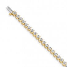 Quality Gold 14k Yellow Gold diamond Tennis Bracelet - X2842