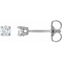 14K White 1/5 CTW Diamond Earrings - 187470197P