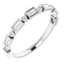 14K White 1/4 CTW Diamond Anniversary Band - 1236356065P