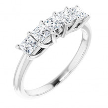 14K White 3/4 CTW Set Anniversary Band - 1239916037P
