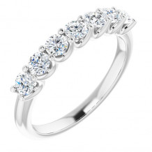 14K White 1/2 CTW Diamond Anniversary Band - 1236586020P