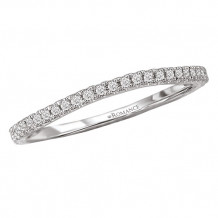 Romance 18k White Gold Diamond Wedding Band