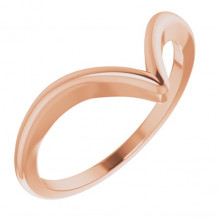 14K Rose V Ring - 65181270002P