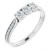 14K White 1/3 CTW Diamond Anniversary Band - 123332700P