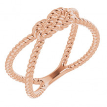 14K Rose Rope Knot Ring - 51641103P
