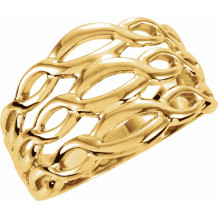 10K Yellow Freeform Ring - 545828310P