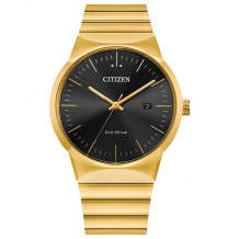 CITIZEN Eco-Drive Quartz Axiom Mens Watch Stainless Steel - BM7582-56E