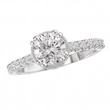 La Vie 14k White Gold Semi-Mount Diamond Engagement Ring