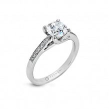 Zeghani 14k White Gold Diamond Engagement Ring