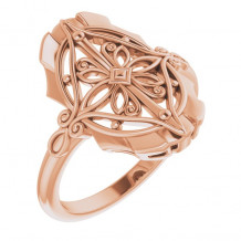 14K Rose Vintage-Inspired Ring - 52056103P