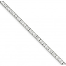 Quality Gold Sterling Silver CZ Tennis Bracelet - QX356CZ