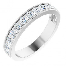 14K White 7/8 CTW Diamond Anniversary Band - 122754602P