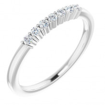 14K White 1/8 CTW Diamond Anniversary Band - 12284460001P