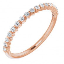 14K Rose 1/4 CTW Diamond Anniversary Band - 123418602P