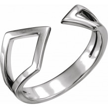 14K White Geometric Ring - 51640101P