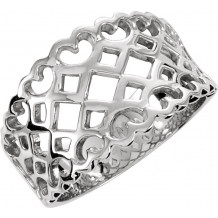 14K White Freeform Ring - 51816340P