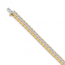 Quality Gold 14k Yellow Gold 3.6mm Diamond Tennis Bracelet - X2045