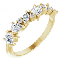 14K Yellow 7/8 CTW Diamond Anniversary Band - 124090601P